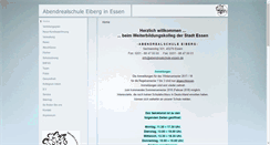 Desktop Screenshot of abendrealschule-essen.de