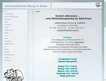 Tablet Screenshot of abendrealschule-essen.de